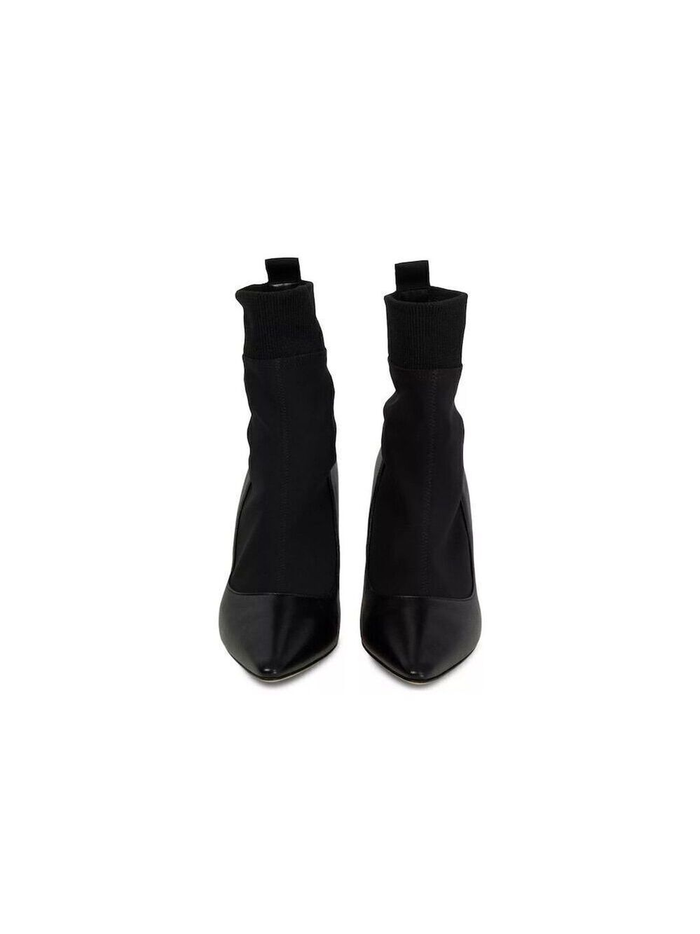 Jimmy Choo Women's Black Leather Ankle Boots Size 39.5 Stiletto Heel - Picture 2 of 6